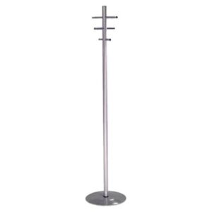 CHROME COAT AND HAT TREE WITH 6 CHROME HOOKS