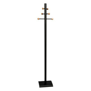 COAT AND HAT STAND WITH 6 WOODEN BALLS IN OAK