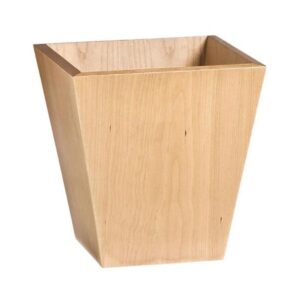 WOODEN WASTE PAPER BIN